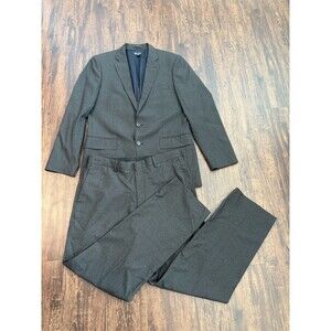 J Crew Suit Mens 38R W32x30 Gray Aldridge Loro Piana Super 120 Italian Wool